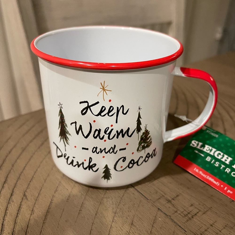Keep Warm and Drink Cocoa Brand New Holiday Mug